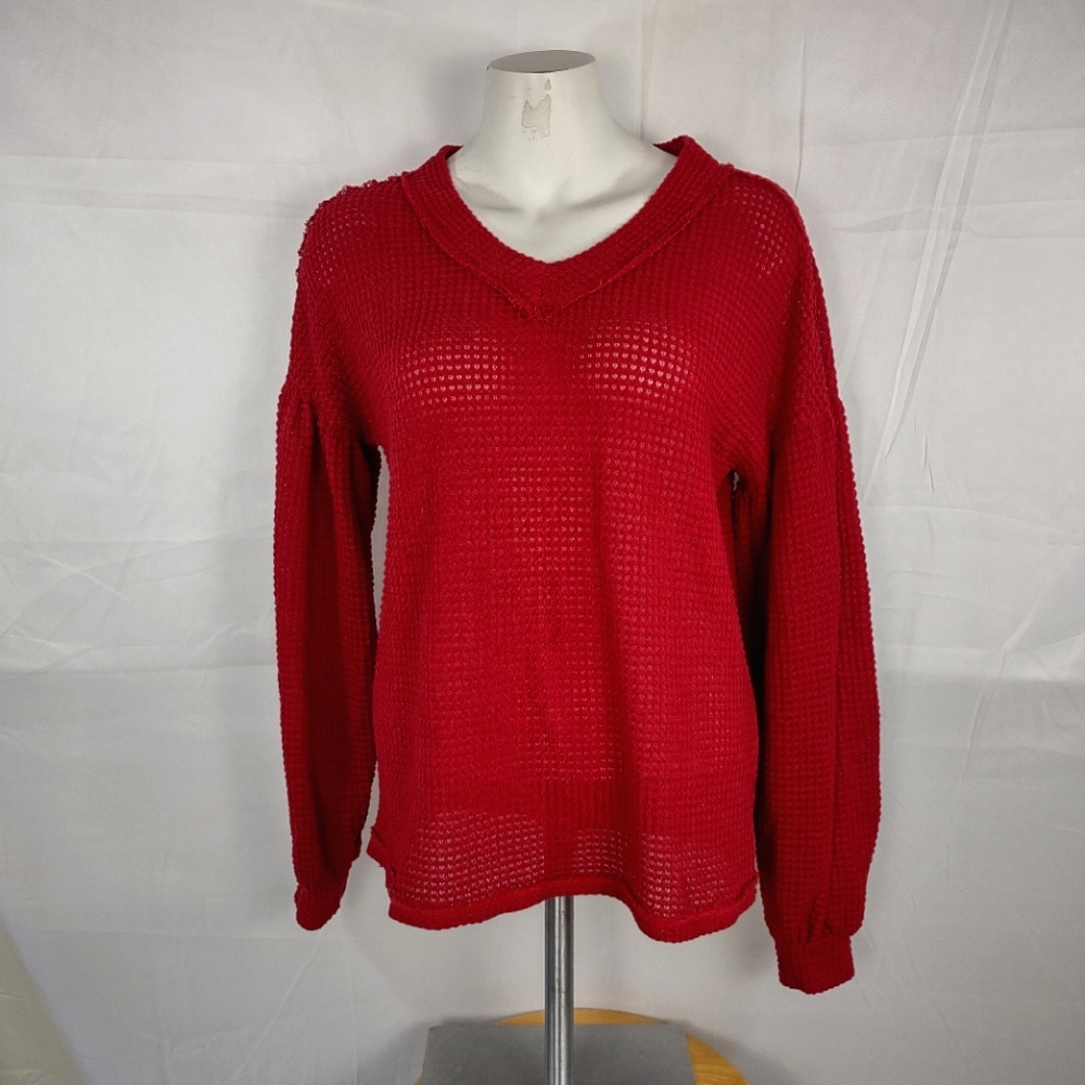 Miholl sweater top size small color red